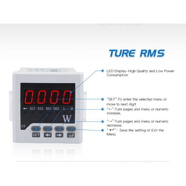 Three Phase LED display Power(Watt) Meter