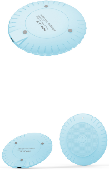 Ultra Slim  Wireless Phone Charger Micro USB Port For Samsung S6 / S7 / S9 Plus