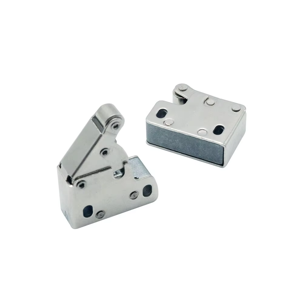 Steel Mini Spring Push Open Lock Alloy Snap Latch Wall Mounted