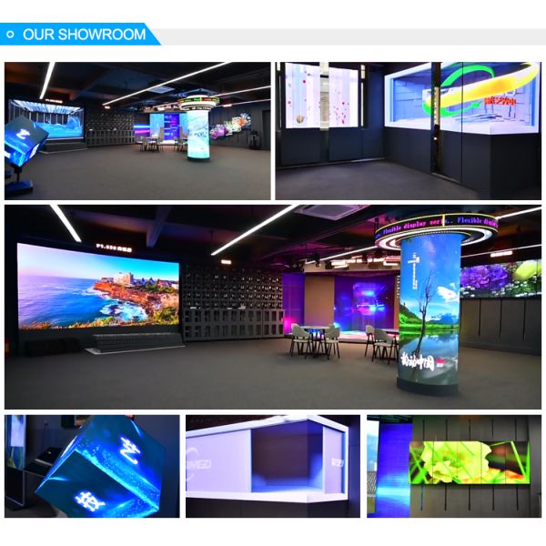 Indoor Outdoor P3.91 Led Video Wall Display High Brightness Transparent Led Screen