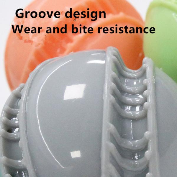 Balls For Puppies Sound Bite Resistant TPR Fire Wheel Ball Dog Bite Relief Ball Wear-Resistant Tooth Cleaning