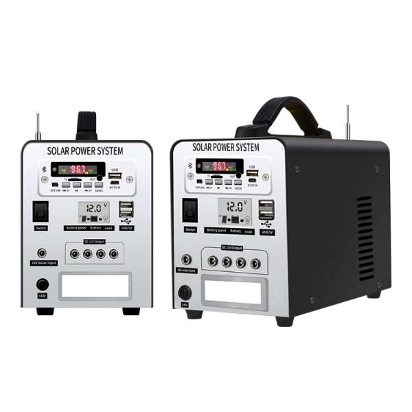 250W Portable Power Station 12V Solar Storage Generator With 12V 20Ah Lithium Solar Battery