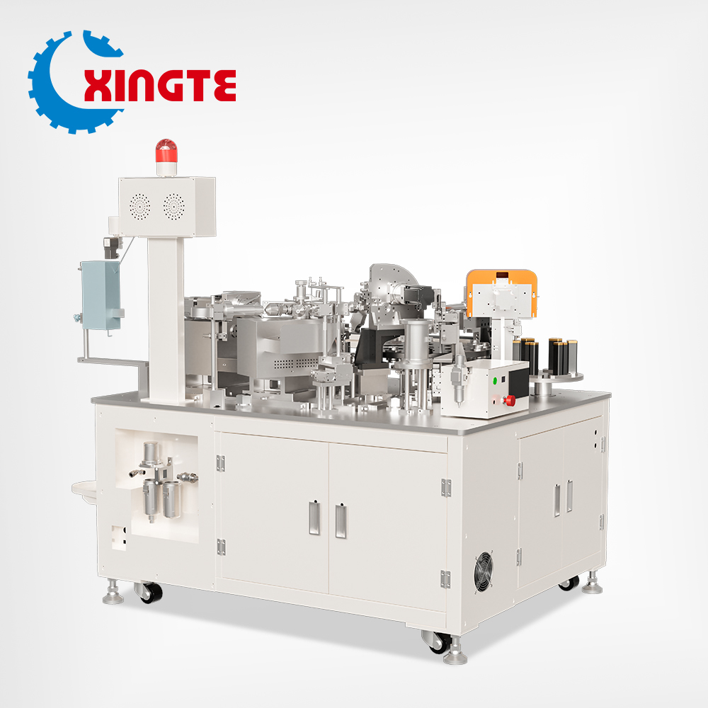 Fully automatic sound membrane combination winding machine with 1200-1800 Pcs/h output, 99% Yield Rate, and 6-station rotary wire cutting