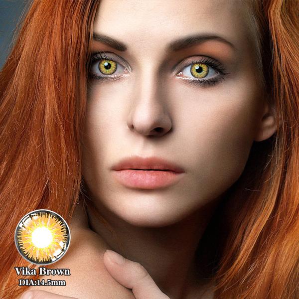 OEM Vika Purple Brown Blue Halloween Eye Contacts 14.5mm for party