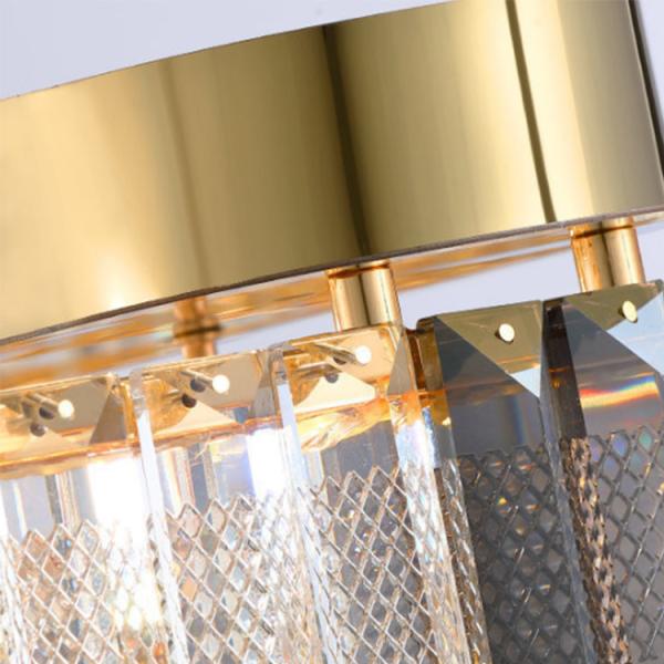 High Color Rendering Index Ra Crystal LED Ceiling Light for Middle Size Hotel Lobby Chandelier