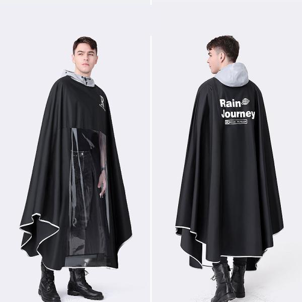 Conventional Size Rain Poncho for Electric Battery Cars 100% Polyester Pongee Fabric