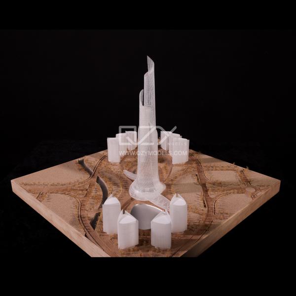 1/100 Dushanbe Skyscraper  Tower Model