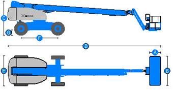Diesel 36M Telescopic Hydraulic Boom Lift for Self Propelled Aerial Work 480KG Load Capacity