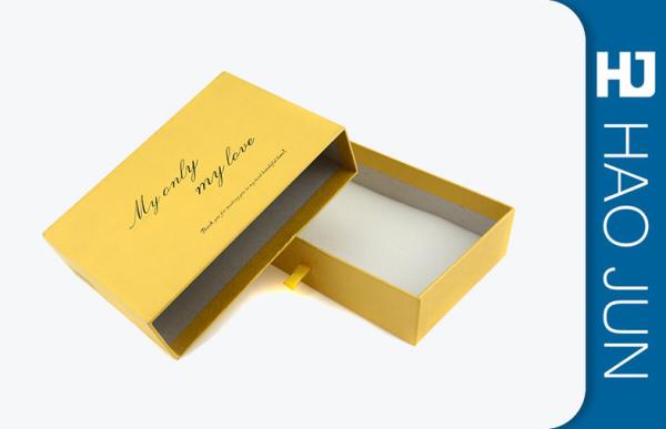 Drawer Style Cosmetic Paper Boxes For Promotion , Rectangle Shape