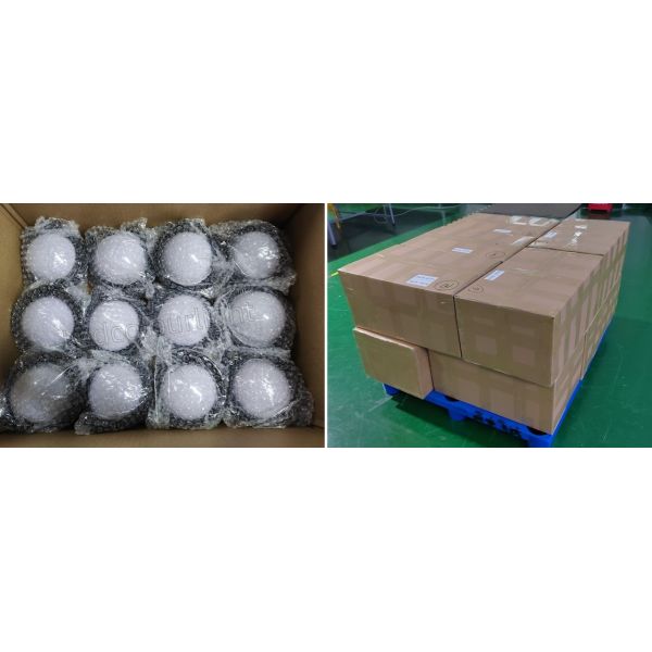IP67 83mm Diameter DC24V DMX RGB Led Dot Light with Multiple Cover Options