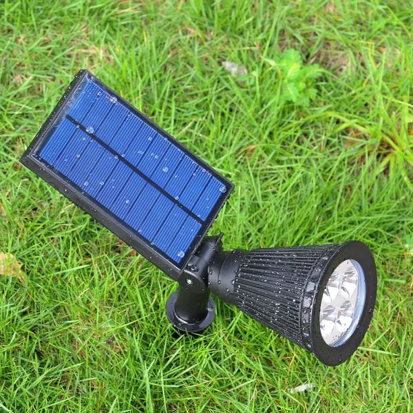 IP44 Rated Solar Wall-Mounted RGB Color Changing Landscape Lights 200 Lumen Upgrade