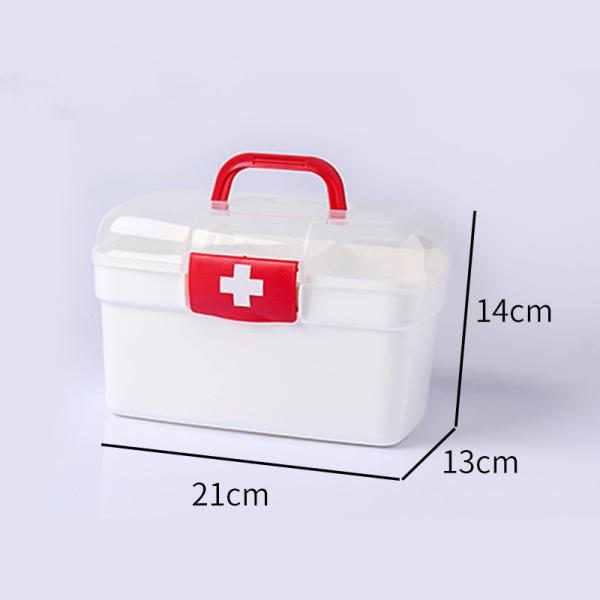 Portable Medical Houseware Plastic Products First Aid Plastic Medicine Box 1L-3L