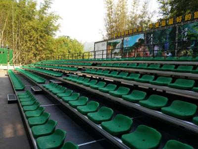 Assento exterior do Bleacher da anti 260mm fileira UV do alto densidade/bancada móvel