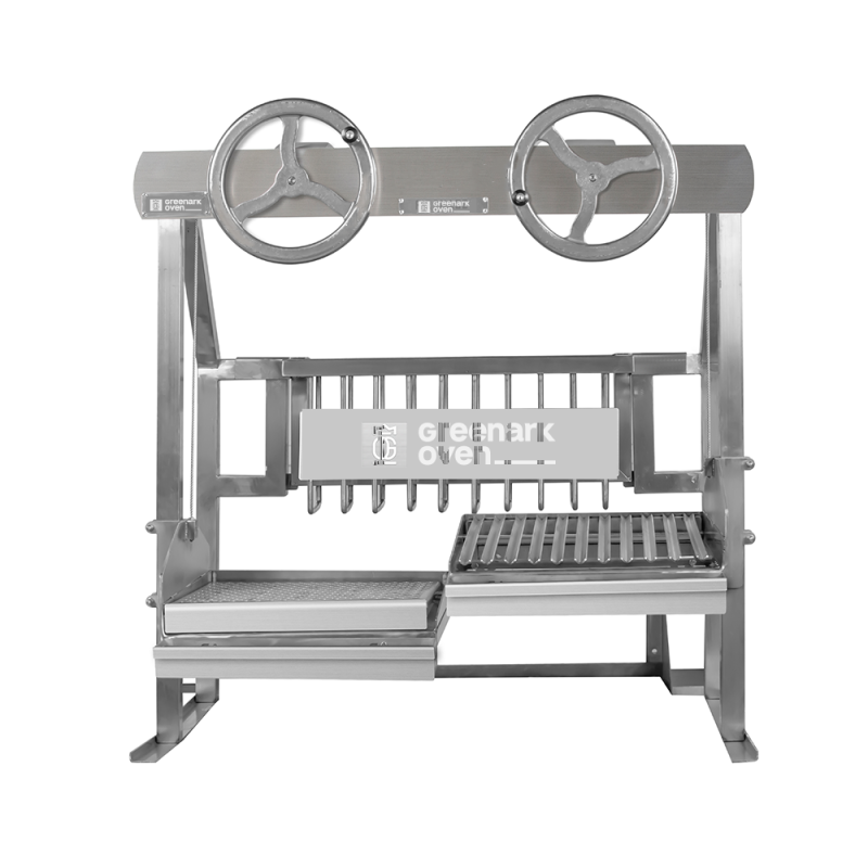 Commercial Charcoal Grill Spanish Iron BBQ Grill with 304 Stainless Steel Multifunctional Design and 300-600°C Cooking Temperature