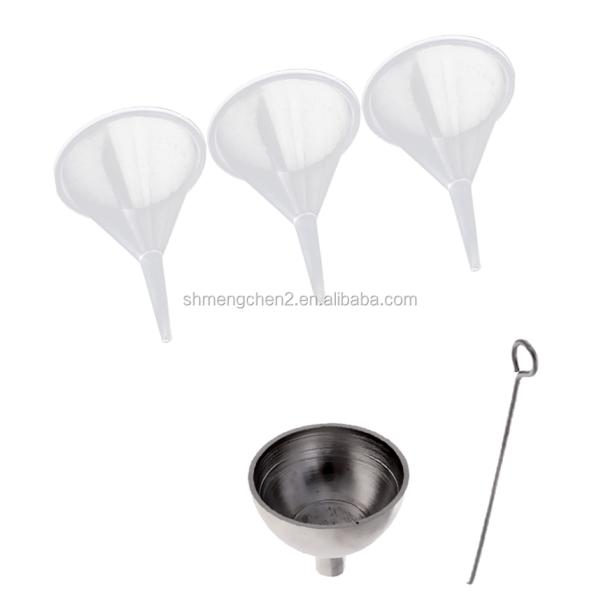 CNC Inlay Technology Silver Plated Mini Metal Plastic Funnel Kit for Filling Cremation Jewelry Urns Ashes
