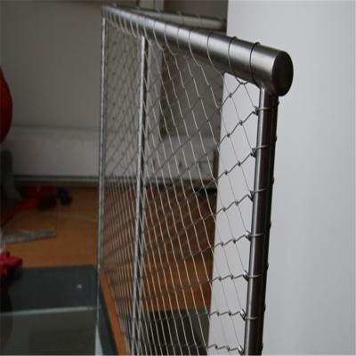 1.5mm 2.0mm Decorative Expanded Metal Mesh Stair Railing AISI Silver black