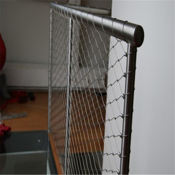 1.5mm 2.0mm Decorative Expanded Metal Mesh Stair Railing AISI Silver black