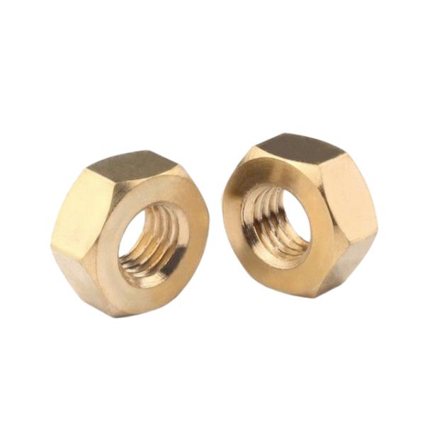 China Fastener Factory Copper Products Copper Nuts Brass Hardware Standard Parts