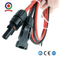 cabo de extensão solar 4mm do único núcleo de 20m com os conectores masculinos e fêmeas