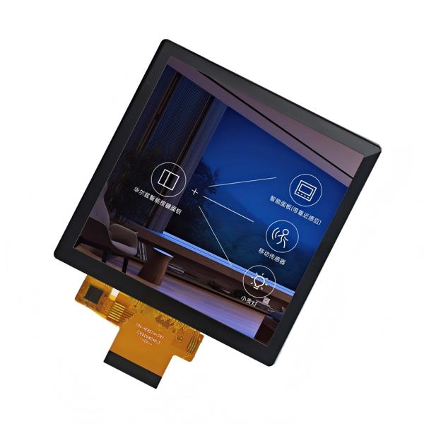 4 Square Industrial TFT LCD (720x720) w/ PCAP Touch, -20°C~70°C Operation, RGB Interface | SFTO400XC-7013ACT