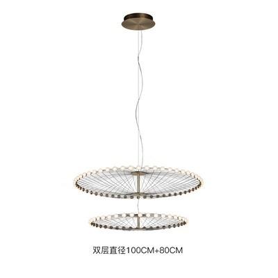 Duplex Building Ferris Wheel Large Chandelier Creative Industrial Ring Pendant Light(WH-AP-588)