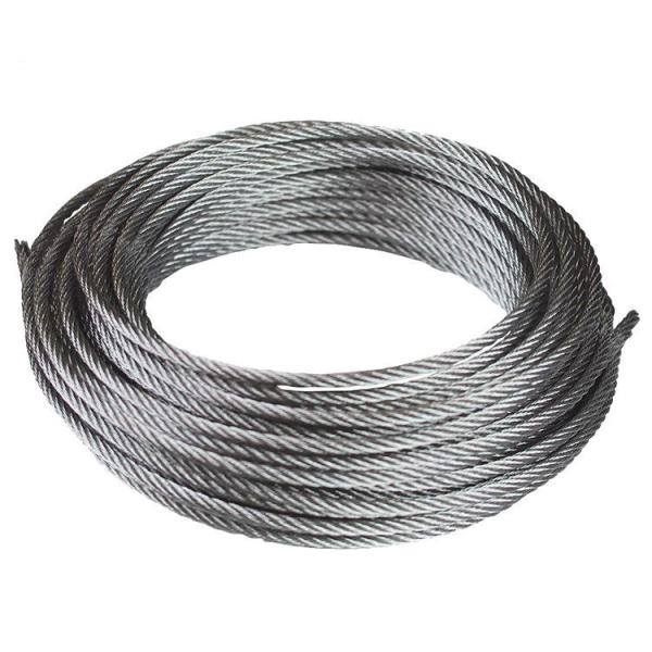 Certified Drawworks Parts Wire Rope / Steel Galvanized Wire Rope 6×19S-IWRC