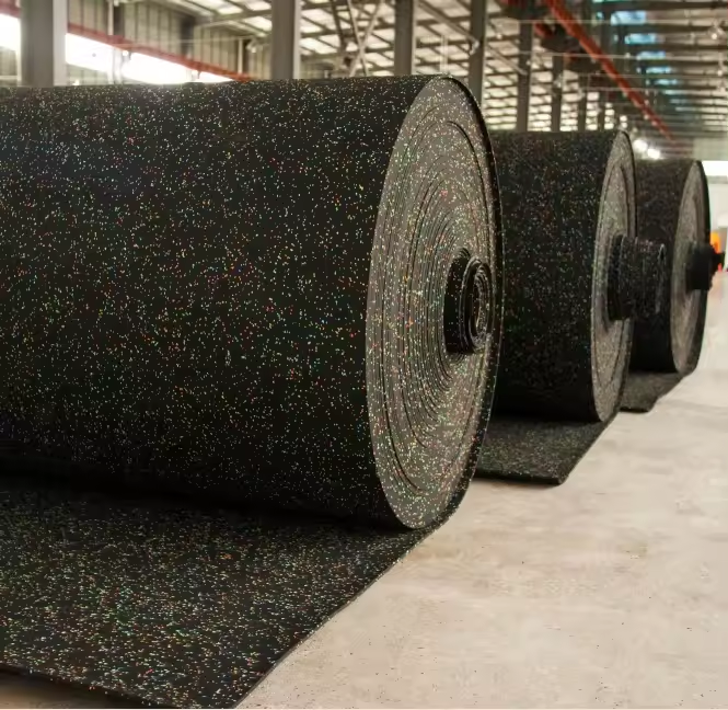 Wholesale EPDM Rubber Gym Floor Rolls | Custom Sizes | Hot Sale for Sports Training & Exercise