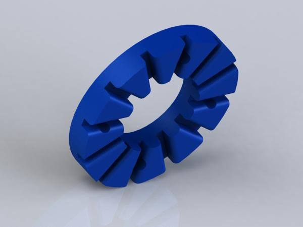 Water-Lubricated Hydrodynamic Bearing Elastoplastic Polymer Alloy Split Plain Bearing
