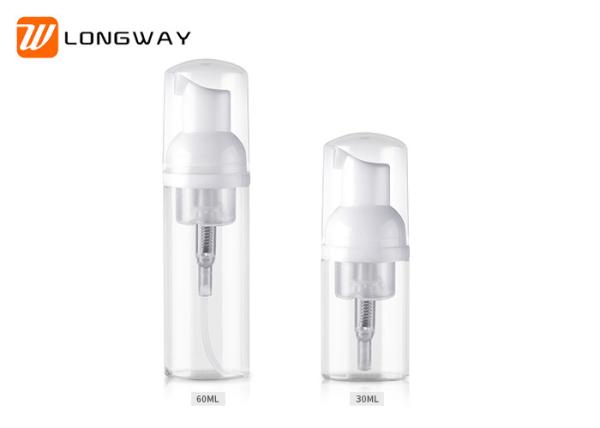 Transparent  Foam Use Small Cosmetic PETG Bottle For Shampoo Shaving Bubble