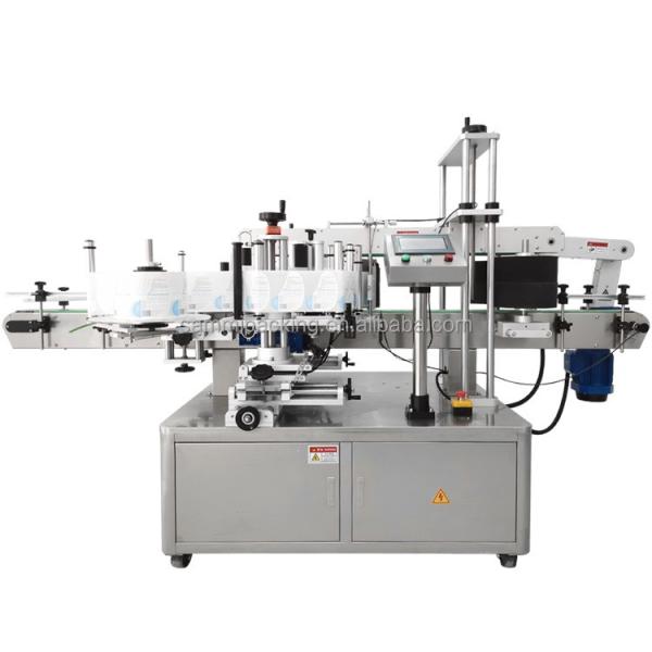High Speed Front & Back Double Sides Labeling Machine - Automatic Precise Adhesive Labeler for Cosmetics/wine Bottles