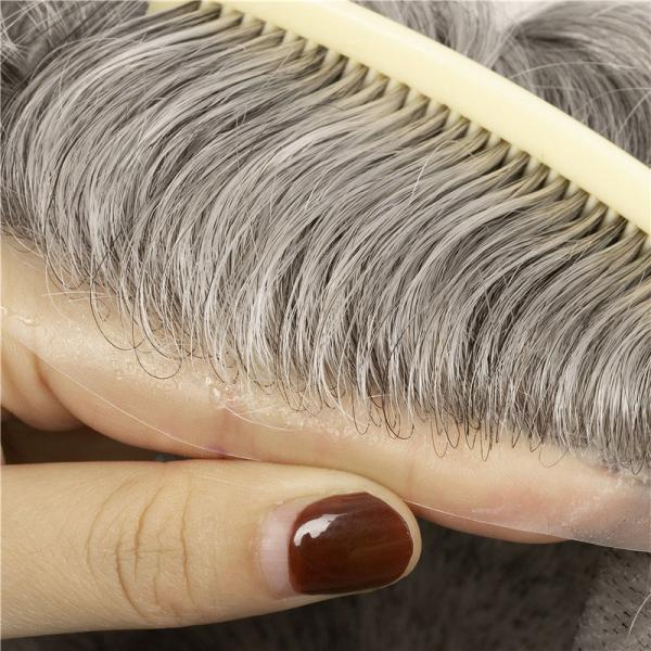 Left Design Super Thin Skin Human Mirage Male Pubic Hair Patch Hairpieces for Men