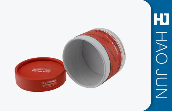 Cardboard Cylinder Containers / Red Paper Cylinder Box Packaging For Candy