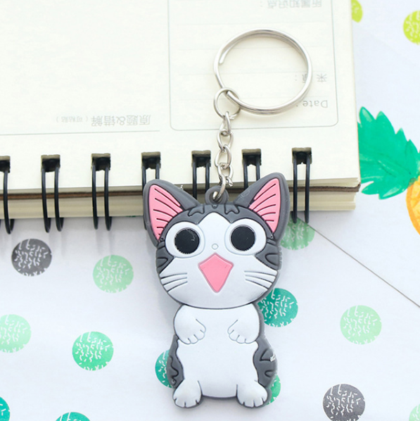 Car Shaped PVC Led Flashlight Keychain , PVC Key Holder Wonderful Giveaways