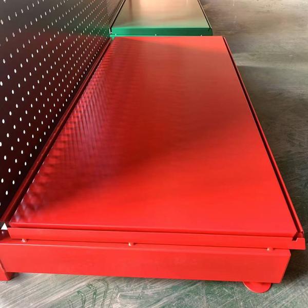 Heavy Duty Supermarket Metal Shelves Easy Assemble Grocery Store Display Shelves