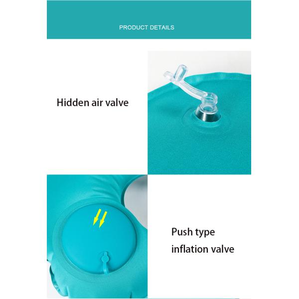 Removable and Washable Customized Wash Label Design Push-Type Travel Sleeping Pillow