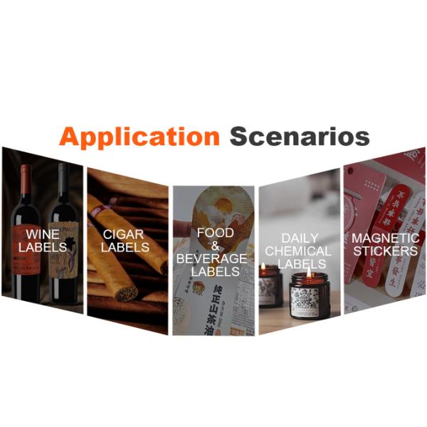 Etiqueta de vino de lujo etiqueta de vino rojo en relieve impermeable para botellas