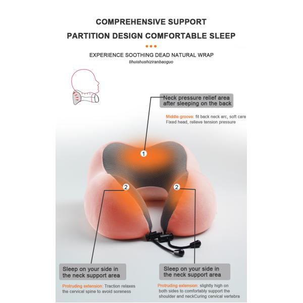 28*25*13CM U shanp Memory Foam Cervical Travel Neck Pillow with and Comfortable Design