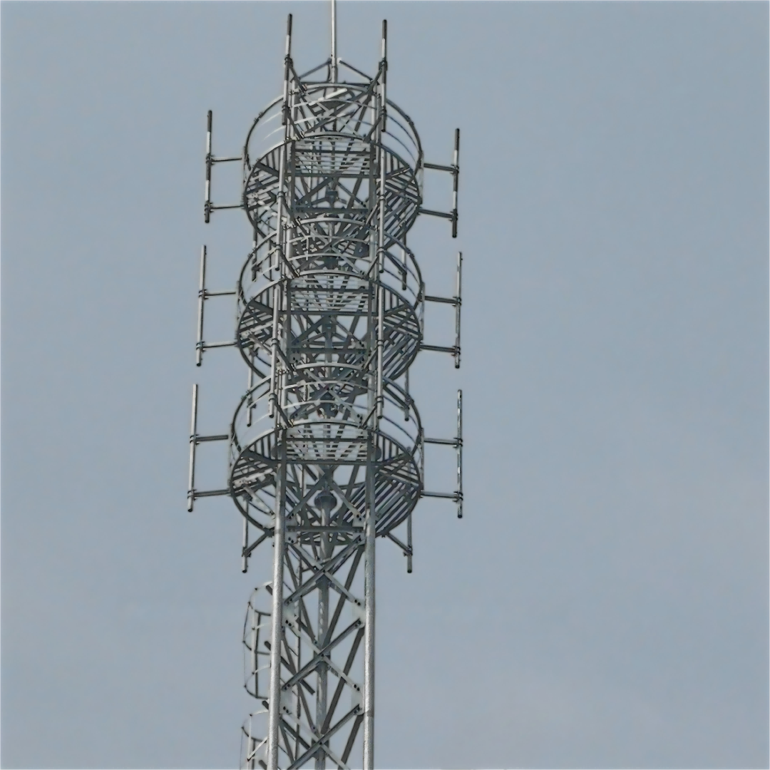 Customizable 3 Legged Tubular Steel Tower Designed for Outdoor Telecom