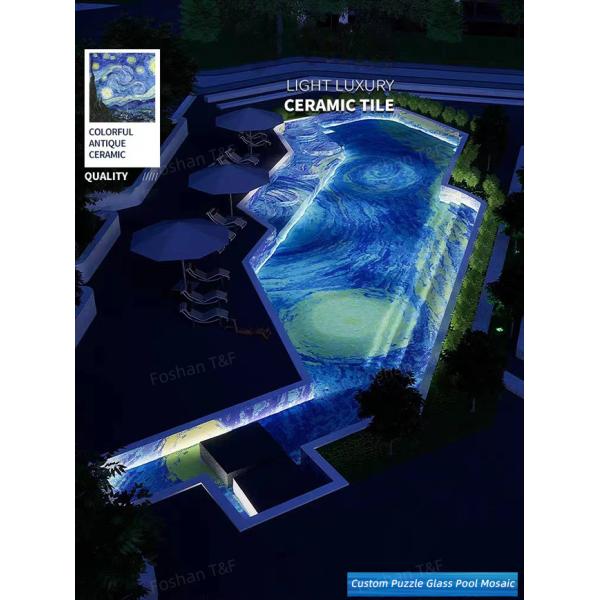 300х300мм Кристальное стекло Мозаичная плитка для ванной бассейн Кухня Backsplash