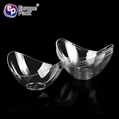 Eco friendly BPA free disposable PS plastic clear 60ml sauce dishes