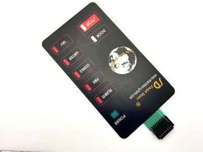 Polyester Custom Membrane Keyboard 0.125mm Thickness With Metal Clike Dome Buttons