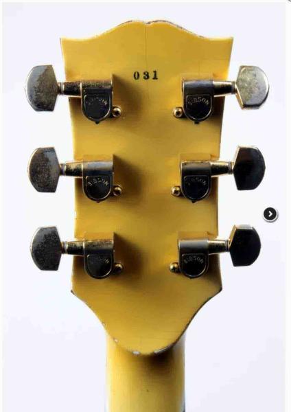 Custom Heavy Relic Randy Rhoads 1974 Antique Electric Guitar in White Cream Color