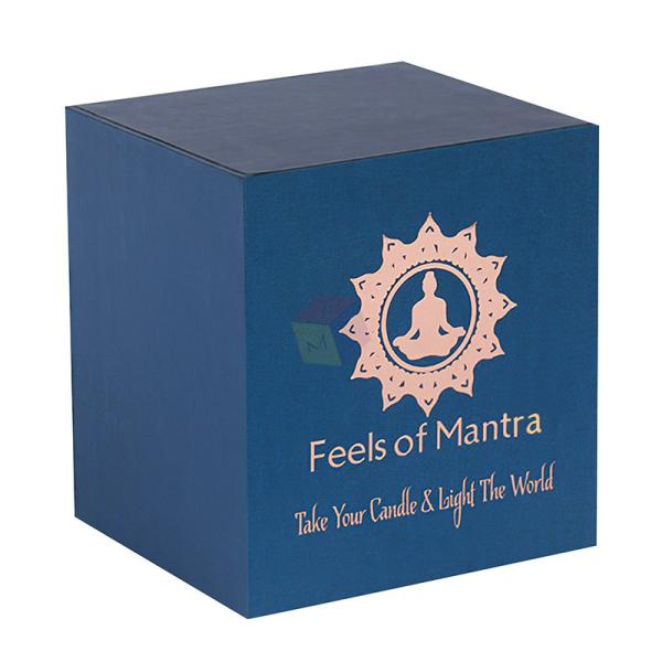 Handmade Rigid Cardboard Paper Custom Logo Luxury Sliding Drawer Scented Candle Gift Box Packaging With Foam Insert