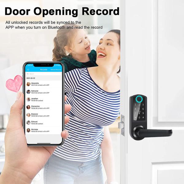 Вход батарей RFID замка 4xAA BLE TTLock контролируемый приложением Keyless