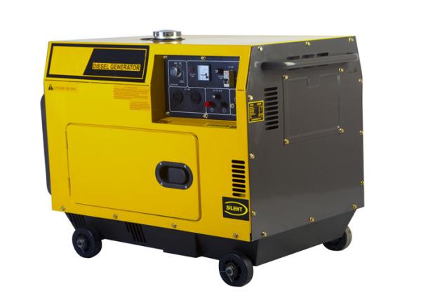 Air-cooled Super Silent Diesel Generator Set 5kw , small diesel electric generator