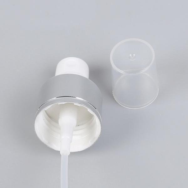 24/410 Silver/Black Fine Mist Sprayer Aluminium Perfume Atomizers Matte Silver