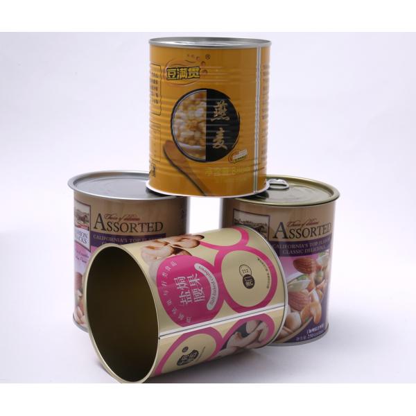 Кофейные орехи Круглые оловянные банки 400 г 500 г 800 г Круговые оловянные контейнеры