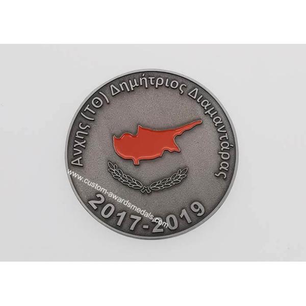 Customized Zinc Alloy Personalized Coins For Collectible Antique Silver Plating