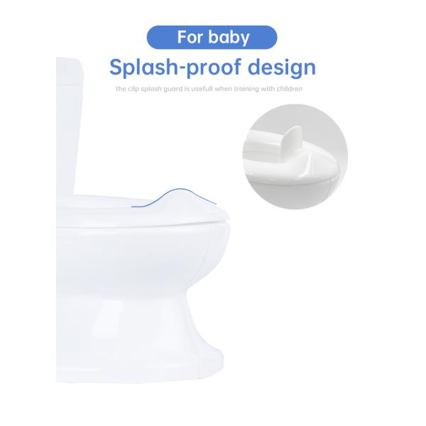 Print Pattern White Plastic Baby Toilet Potty with EN71 Test