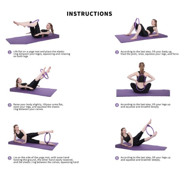 Yoga Ring Circle Yoga Ring Pilates Resistance Ring Star Bag Box Training EVA Gross Package Handle Weight Eco Material